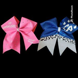 Two Large Cheerleading Bows Meangirls Bling